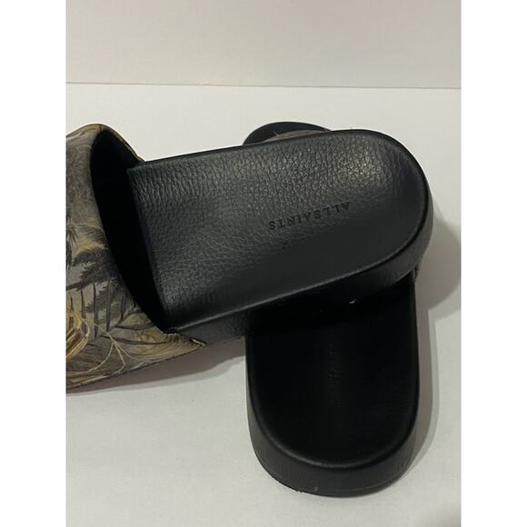ALL SAINTS Carmel Printed Neoprene Slides US 7 EU 37 Rejuvinate Bird Print LN - Picture 7 of 8